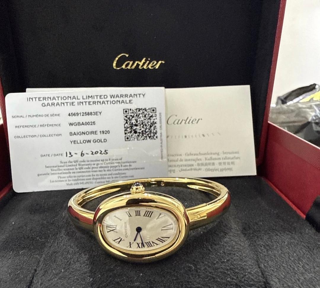 Cartier Baignoire Petit WGBA0025 « Femme » Quartz Or Jaune (2025) Taille 16 NEUF