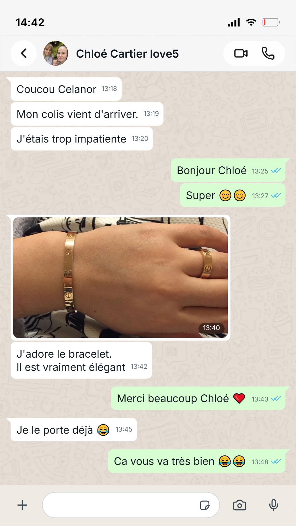 Retour client Chloé